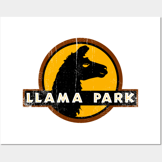 Llama Park Wall Art by nickbeta